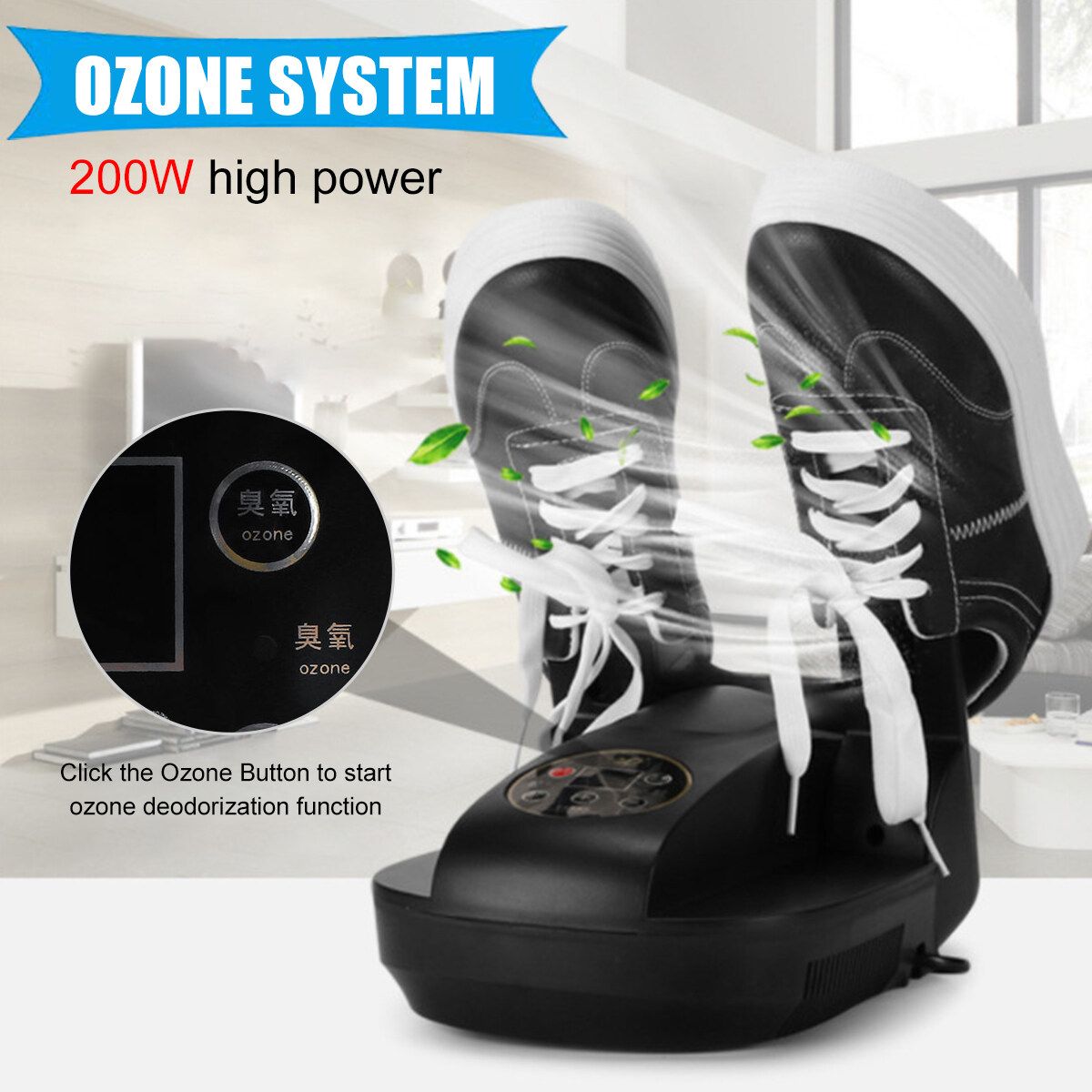 Intelligent Electric Shoes Dryer Ozone Sterilization Timing Telescopic Sanitiser