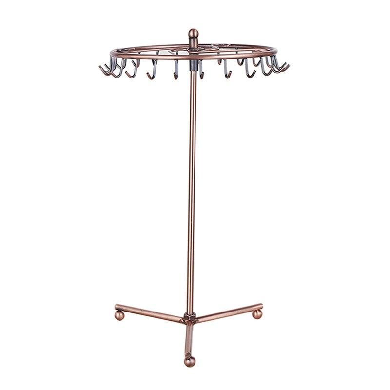 Rotating Earrings Jewelry Holder Iron 23 Hooks Detachable Ear Studs Rack Neck Bracelets Display Stand Sh Organizer