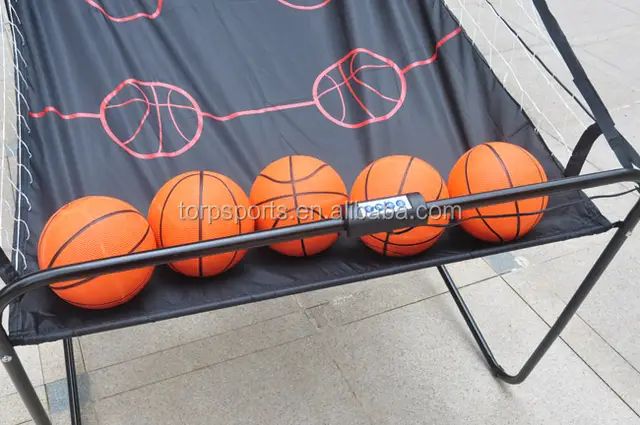 Electronic Basketball Game Double Shot With 5basketball And Pump