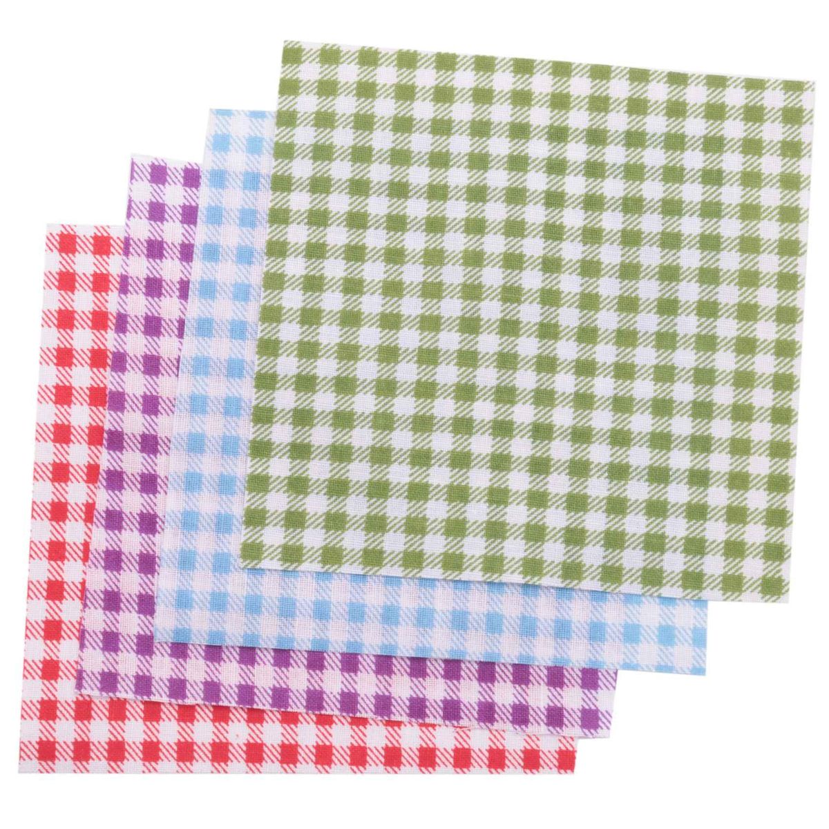 Multicolor Fabric Patchwork Craft Cotton Material Batiks Mixed Squares Bundle, 10 x 10cm, 50-Pack