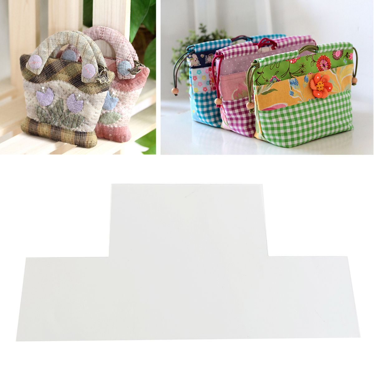 Patchwork Bags Template Clear Acrylic Stencils