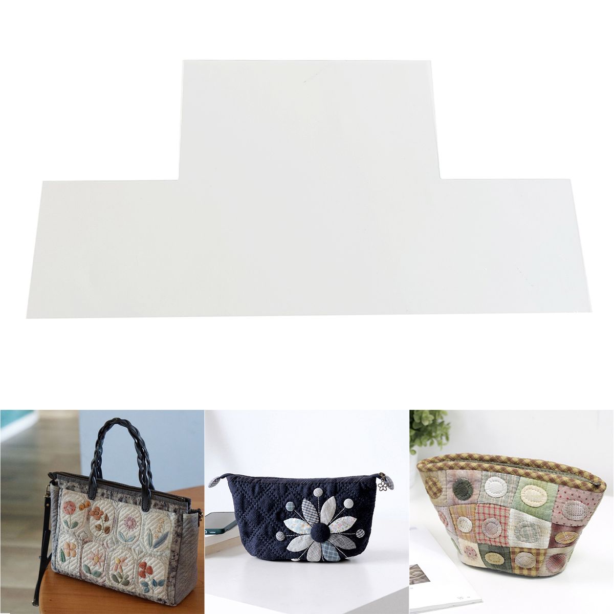 Patchwork Bags Template Clear Acrylic Stencils