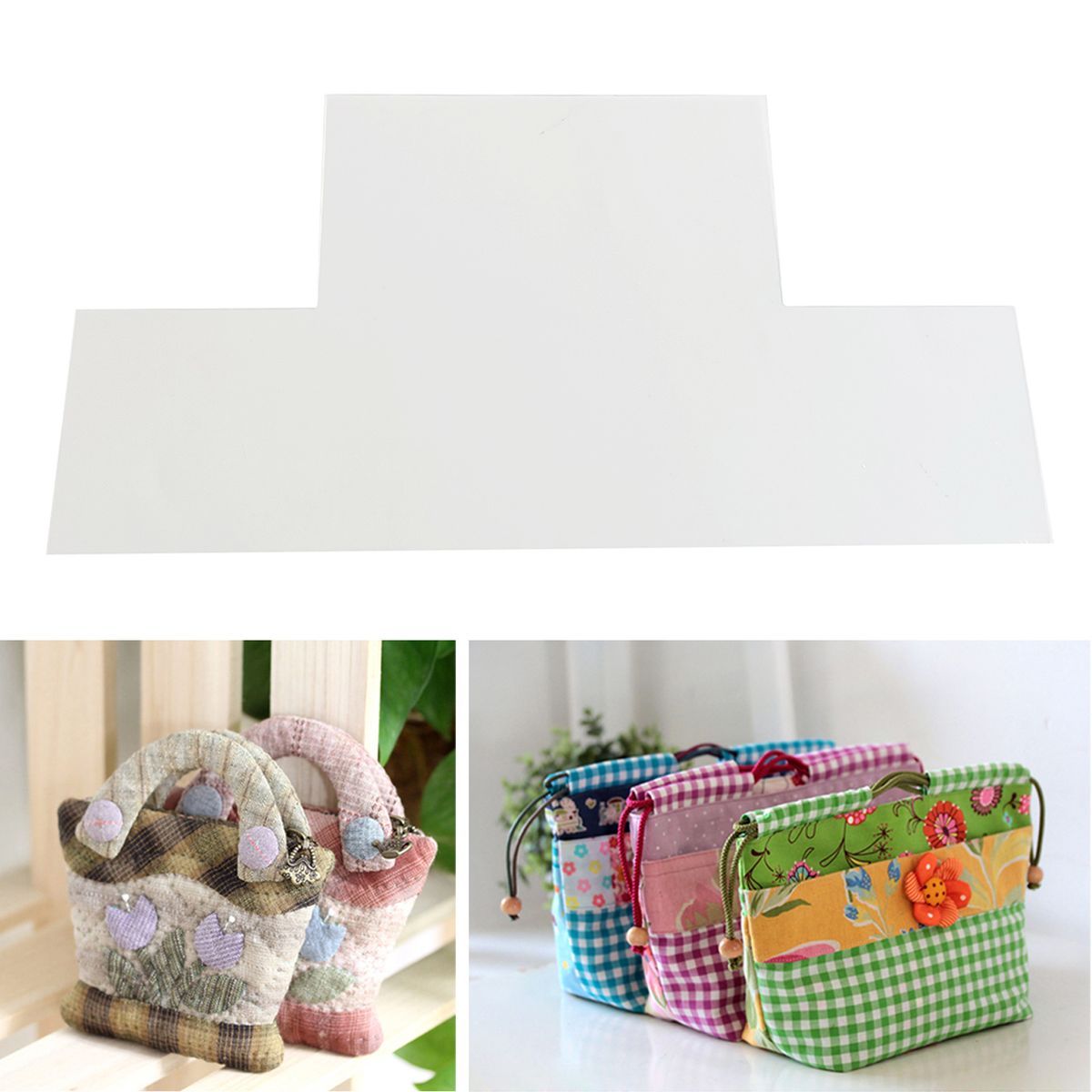 Patchwork Bags Template Clear Acrylic Stencils