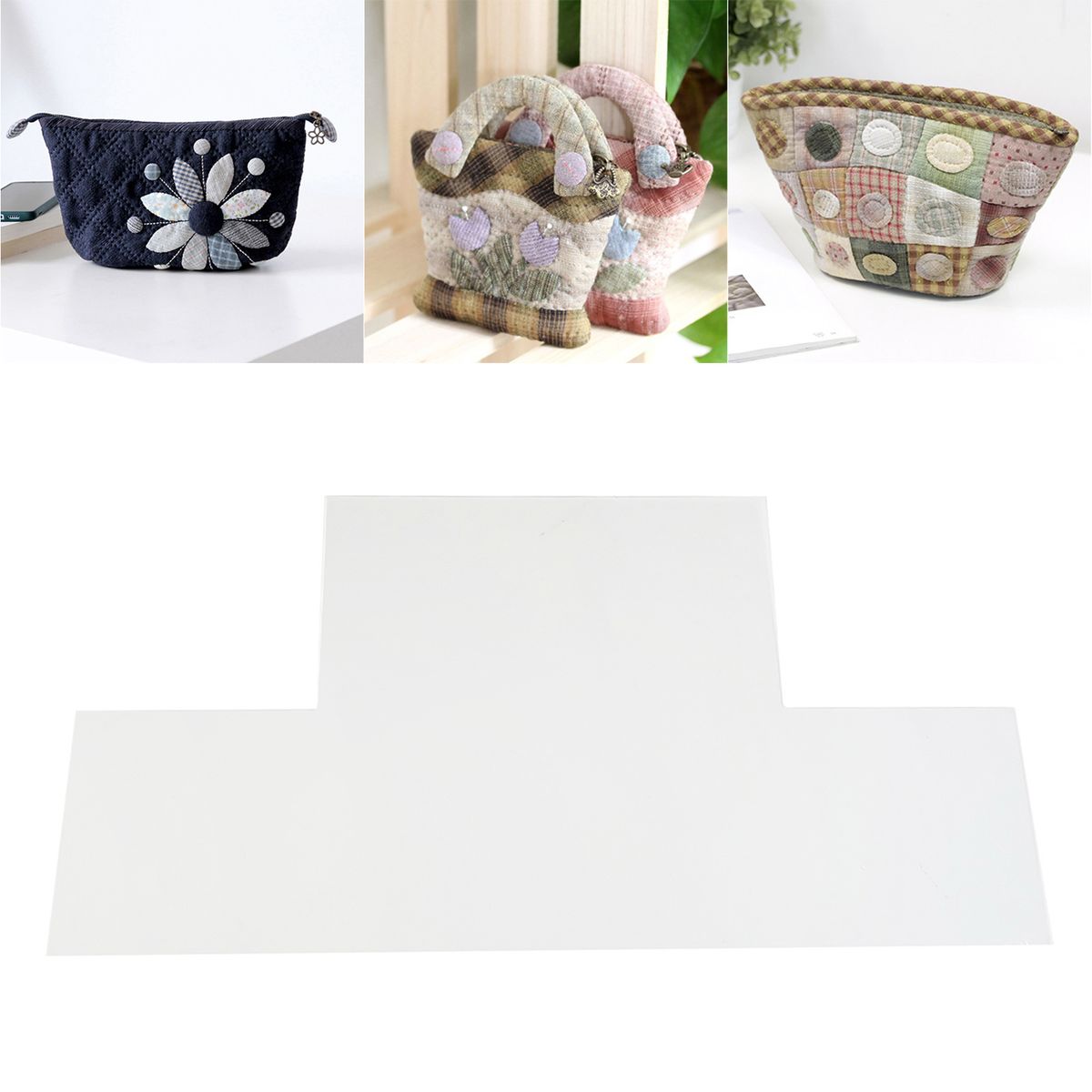 Patchwork Bags Template Clear Acrylic Stencils