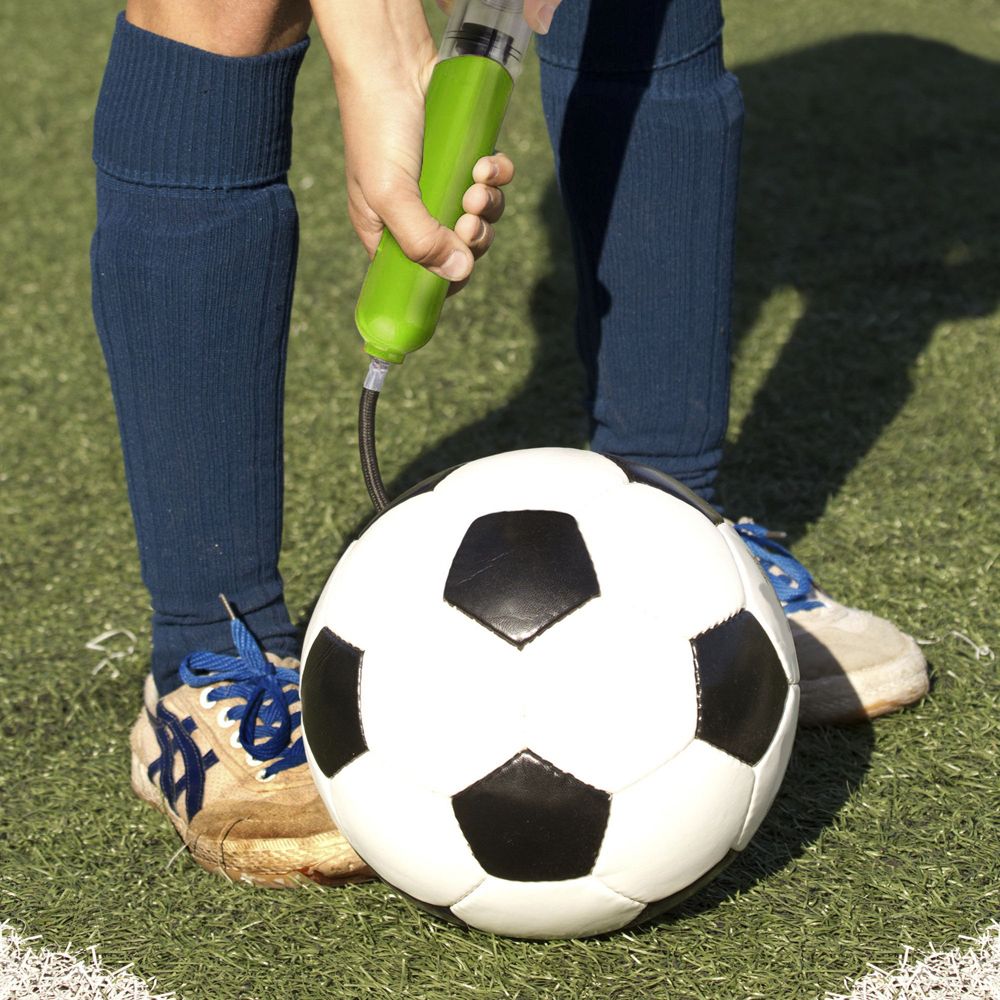 Mini Ball Air Pump Basketball Football Inflator Pump-Green