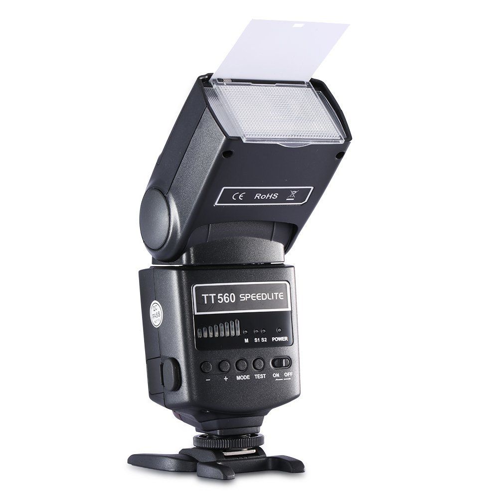 TT560 Flash Speedlite For Canon Nikon Panasonic Olympus Pentax And Other DSLR Cameras，Digital Cameras With Standard Hot Shoe