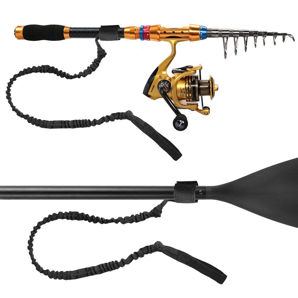Kayak Paddle Leash Elastic Safety Paddle And Rod Leash For