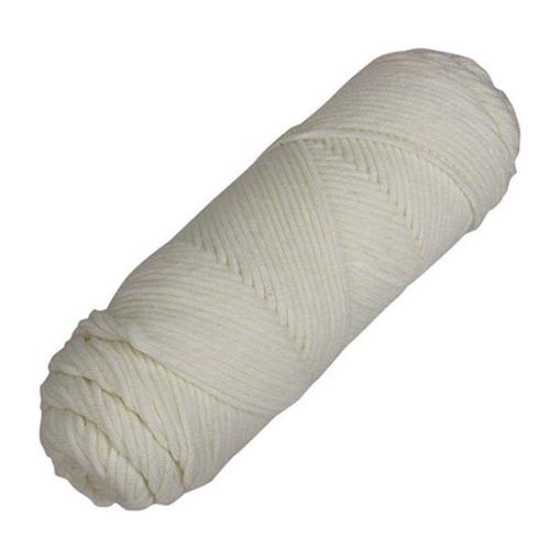 8 Strands Cotton Hand Knitting Wool Scarf Thread Milk Yarn-White