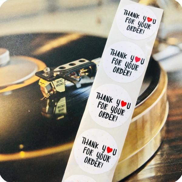 500 Pieces THANK YOU FOR YOUR ORDER Sealing Stickers Paper Multicolor
