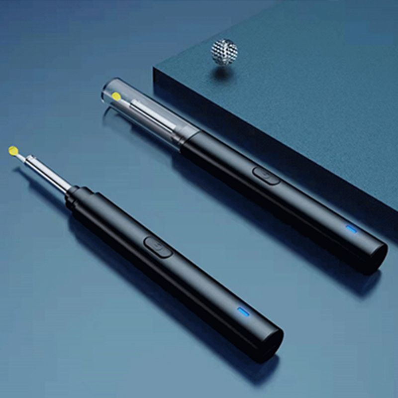 Ear Cleaner With Camera Wirless Smart Ear Wax Remover Otoscope 1080P For WiFi Earwax Removal Spoon Tools LED Light ACU