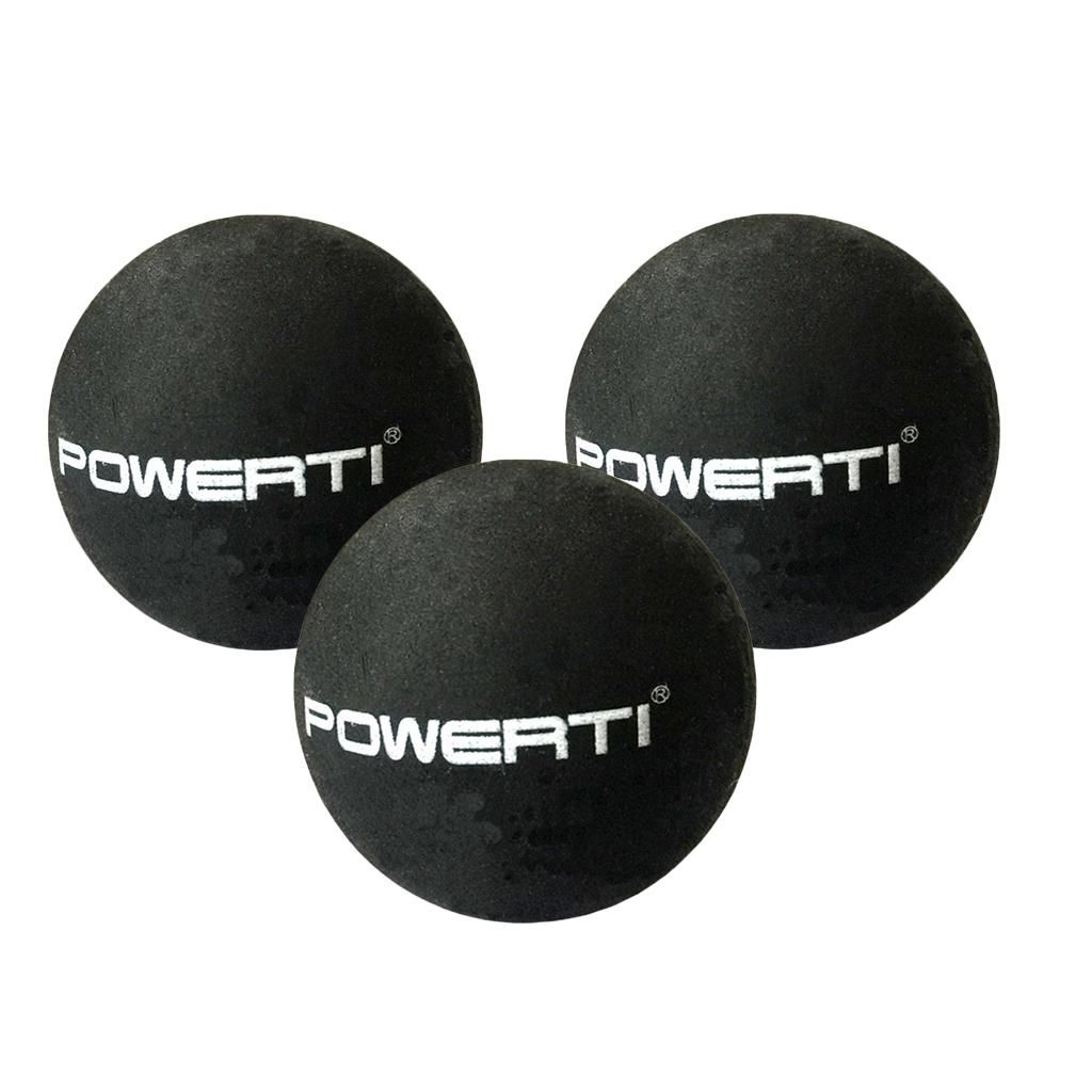 3 Pack Rubber Double  Squash Balls  Training Practice Balls