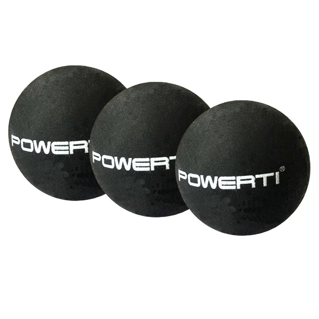 3 Pack Rubber Double  Squash Balls  Training Practice Balls