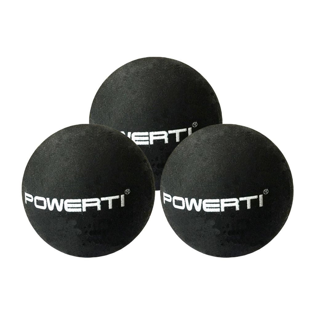 3 Pack Rubber Double  Squash Balls  Training Practice Balls