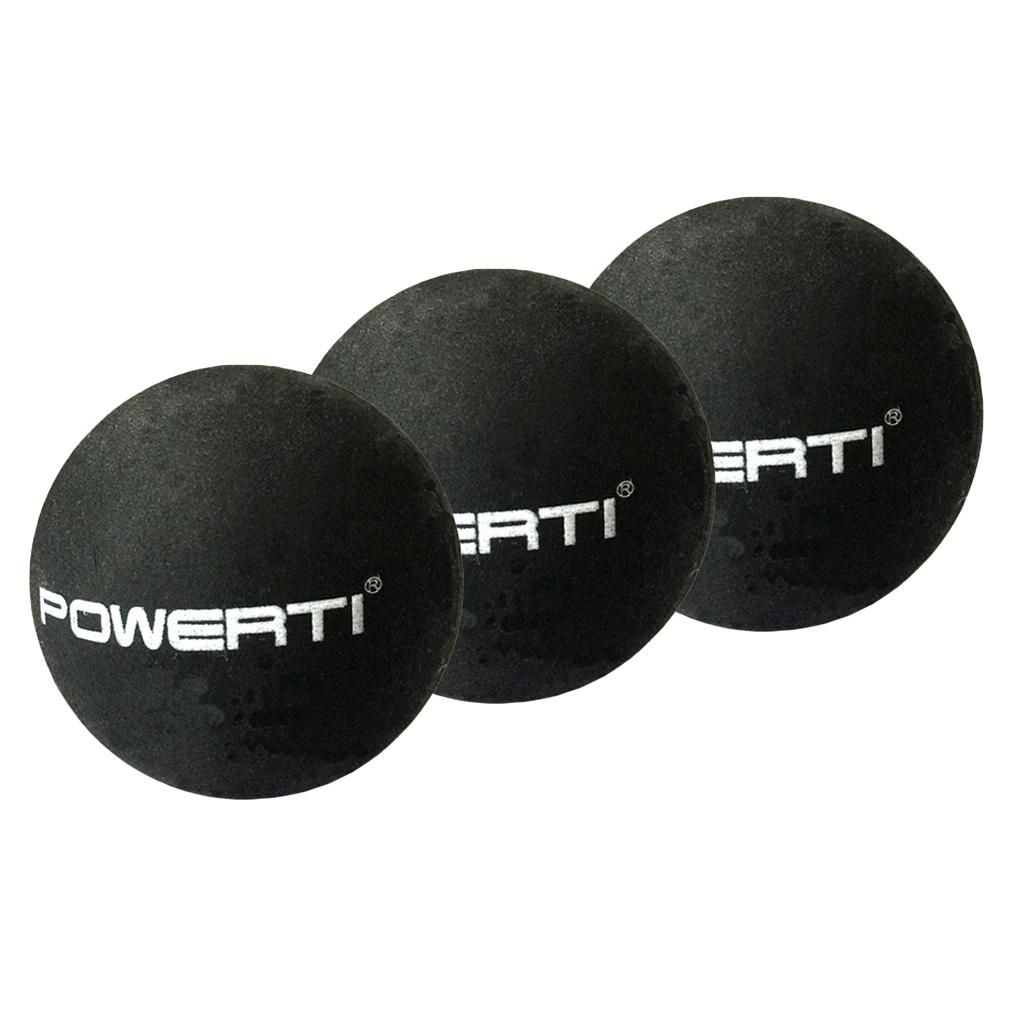 3 Pack Rubber Double  Squash Balls  Training Practice Balls