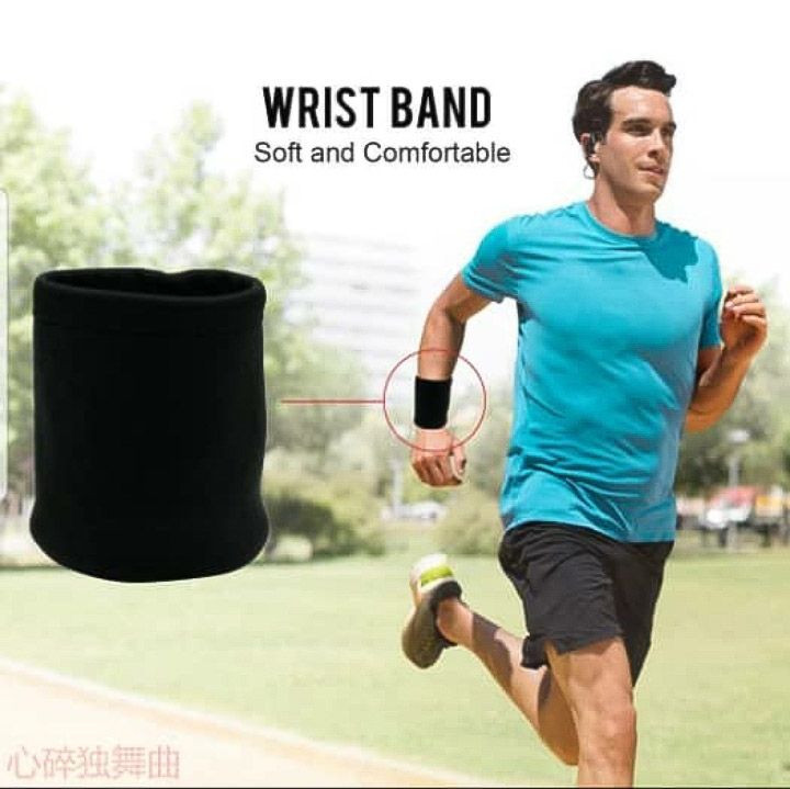 Zipper Fleece Wrist Wallet Pouch Arm Band Bag