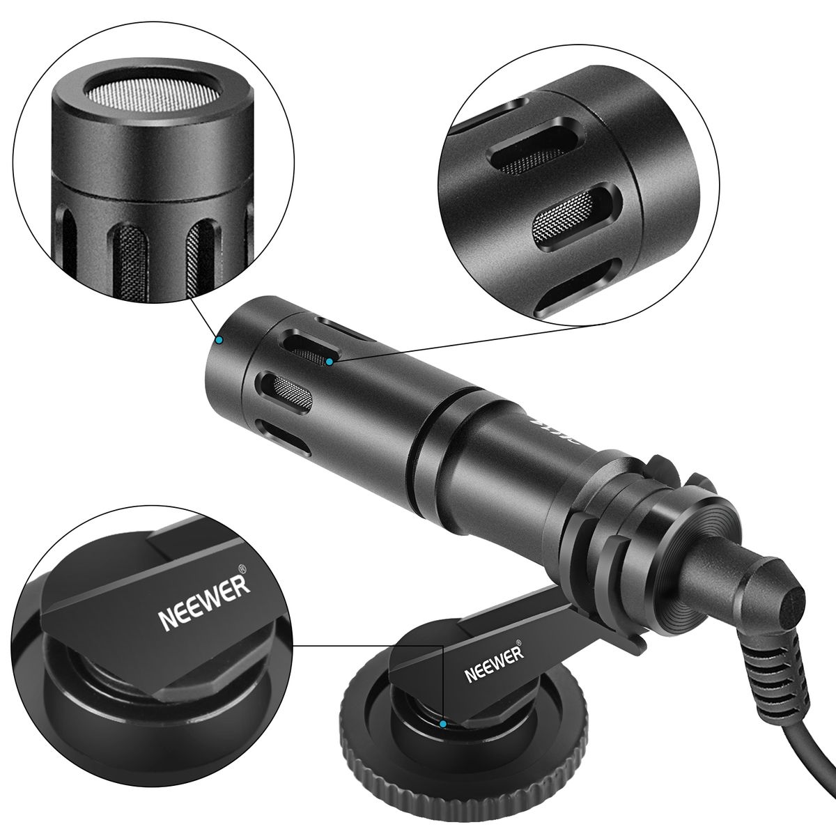 CM14 Mic Phone Mic On Camera Video Microphone For Iphone Samsung Xiaomi Huawei & Camera