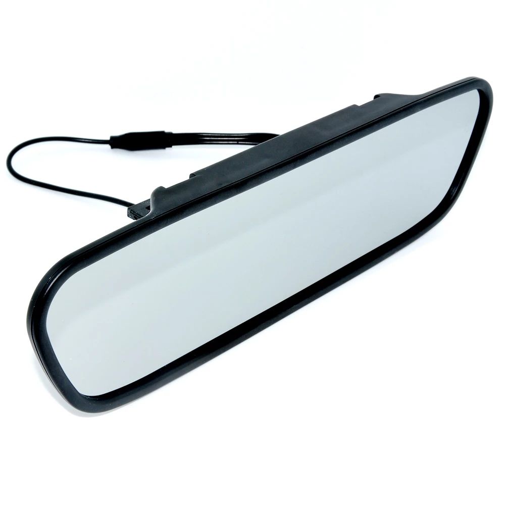 Car Ccd Video Auto Parking Monitor, LED Night Reversing CCD Car Rear View Camera With 4.3 Inch Car Rearview Mirror Monitor