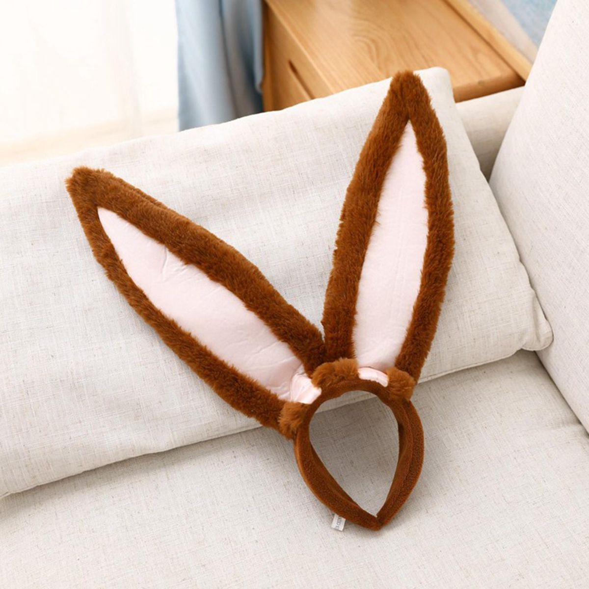 Bunny Headband Halloween Headwear Costume Accessories Dark Brown