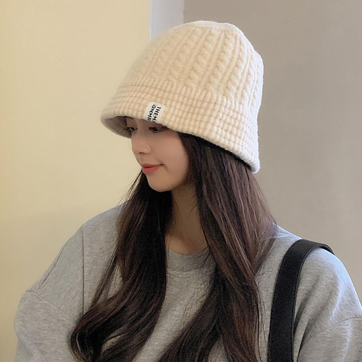 Unisex Cap Windproof Ear Protection Cap Beige