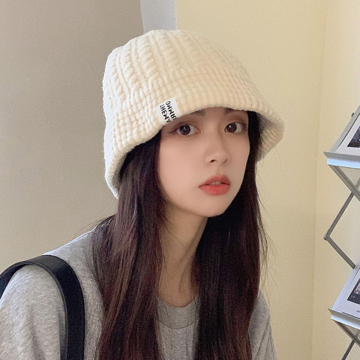 Unisex Cap Windproof Ear Protection Cap Beige