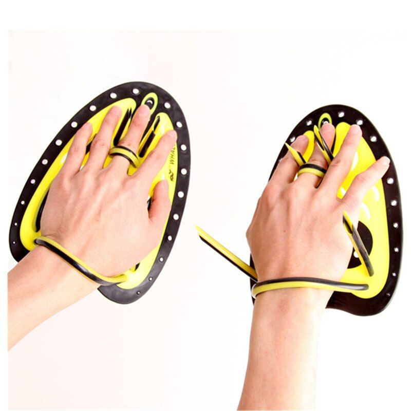Adjustable Silicone Hand Swimming Trax Paddles Fins Flipper