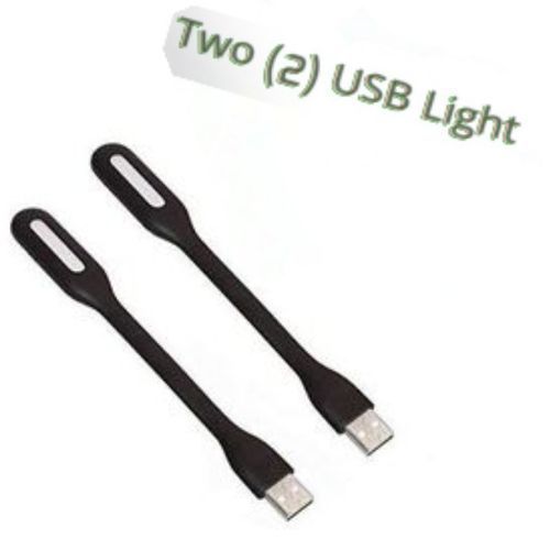 Two (2) Flexible USB Led Lights For Computers Keyboards