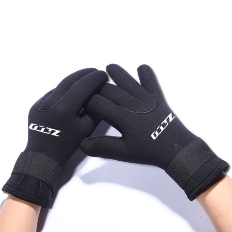 1 Pair 3mm Diving Gloves Anti-Slip Spear Fishing Adjustable