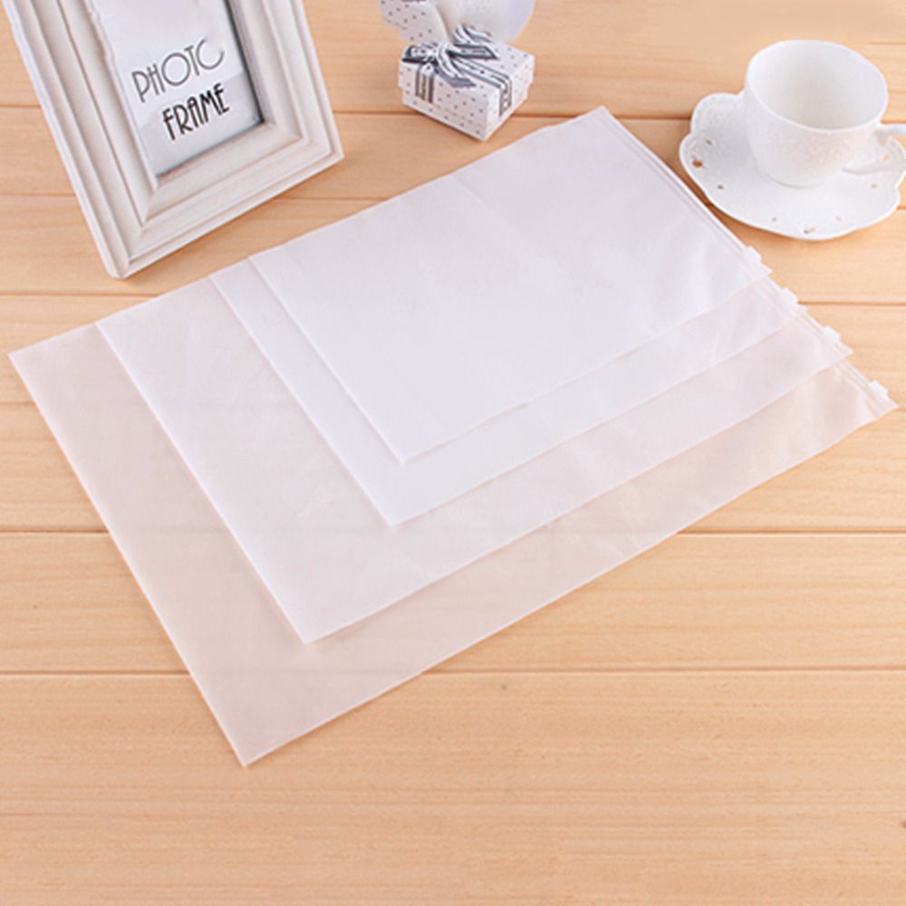 2pcs Matte Frosted Travel Pouch Sealed Waterproof Ziplock