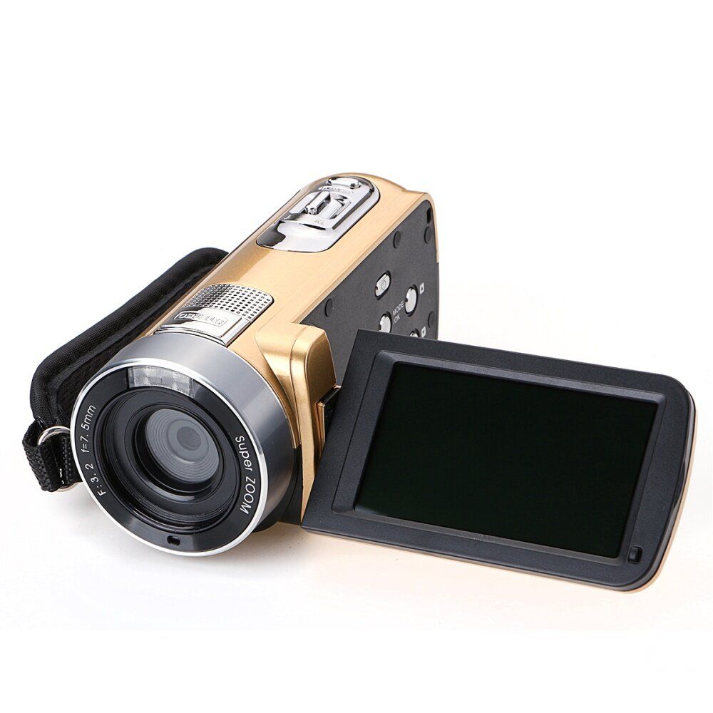 24MP HD 1080P 18X 3.0" Digital DV Camcorder Video Recorder Camera Infrared Night Gold