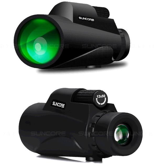 High Resolution Low-light-level 12x50 Single Telescope