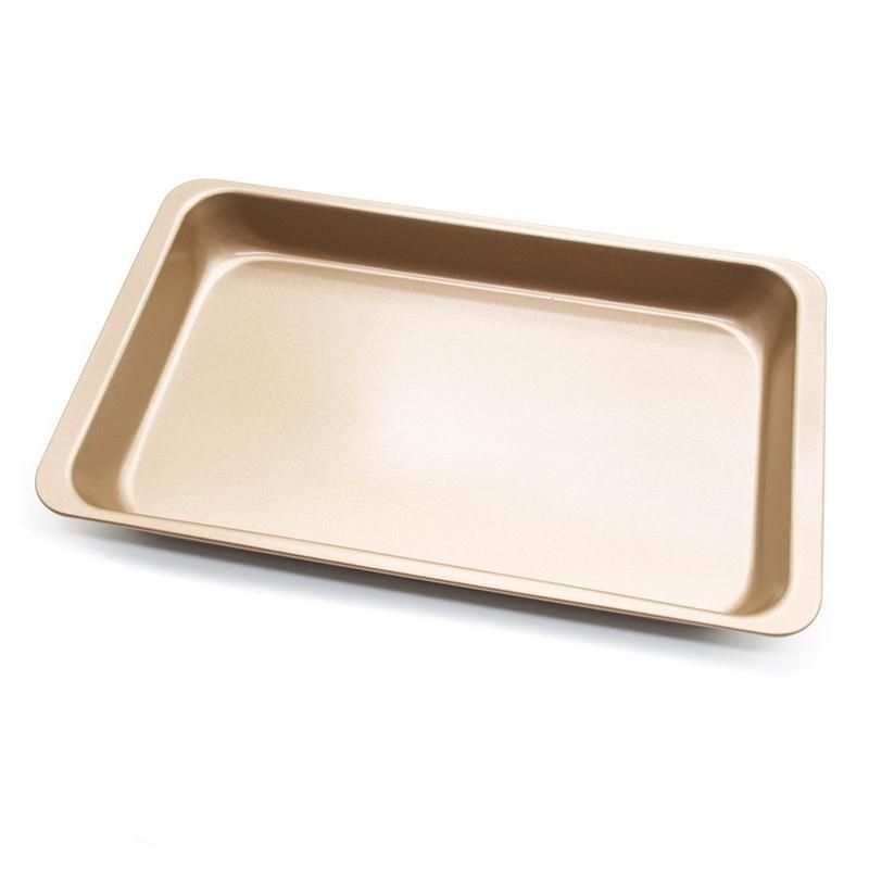2Pcs 11 Inch Rectangle Carbon Steel Tray Cake Mold Bakeware