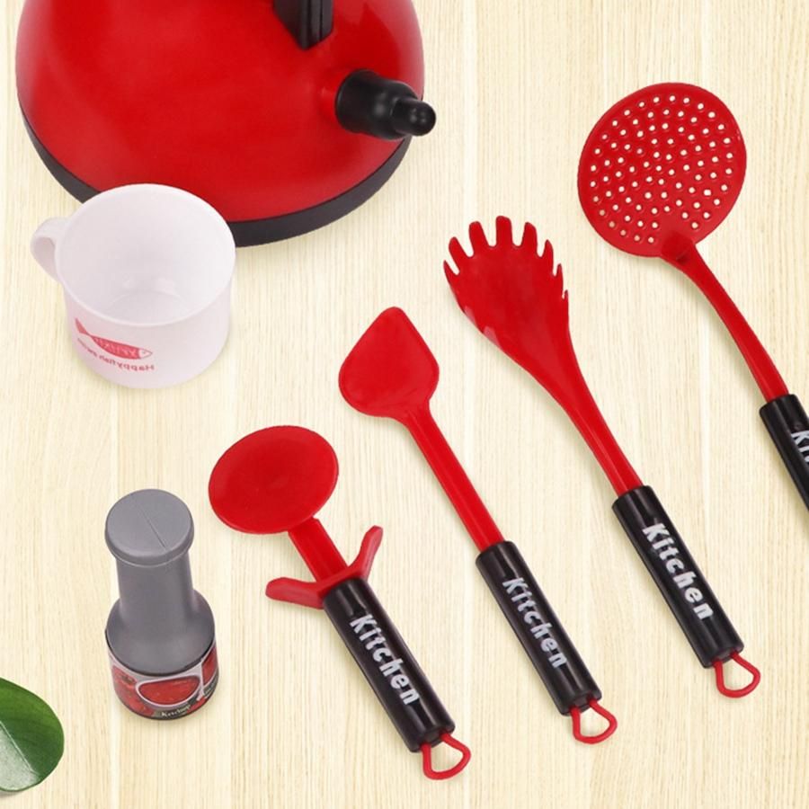 Children Play House Toys Simulation Kitchenware Boys and Girls Large Kitchen Toys 36 Piece Set Gray