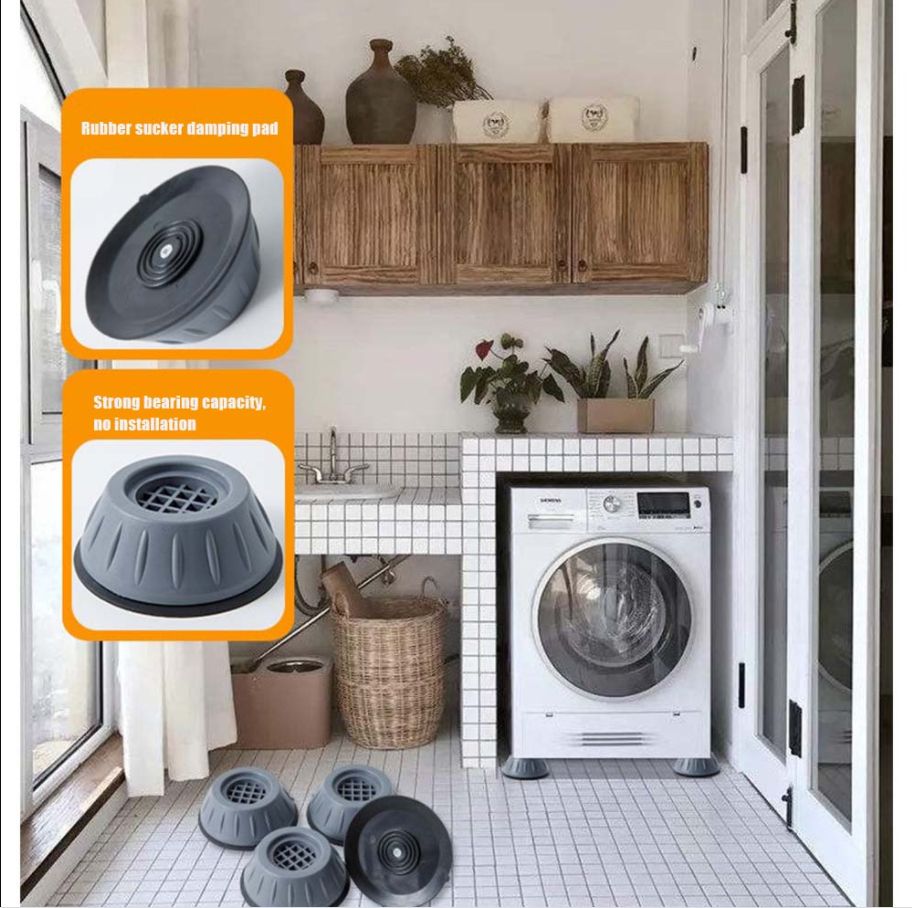 4Pcs Anti-Vibration Feet Pads Washing Machine Anti-Vibration Fixed Anti-Slip Pad