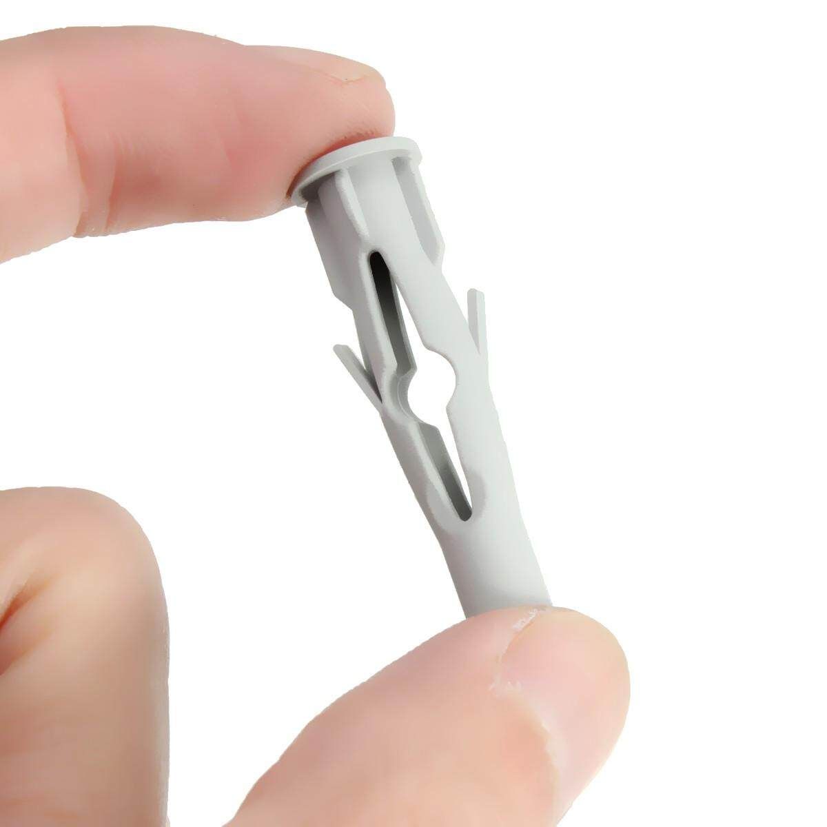 100Pcs Nylon Plasterboard Drywall Wall Plug For Window Door Frame Concrete M6x35
