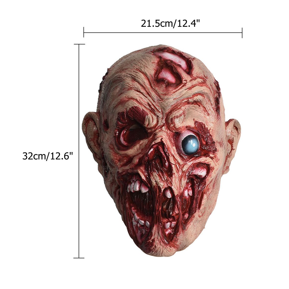 Halloween Bloody Zombie Cover Melting Face Cover Adult Latex Costume Halloween Scary Party Decorations