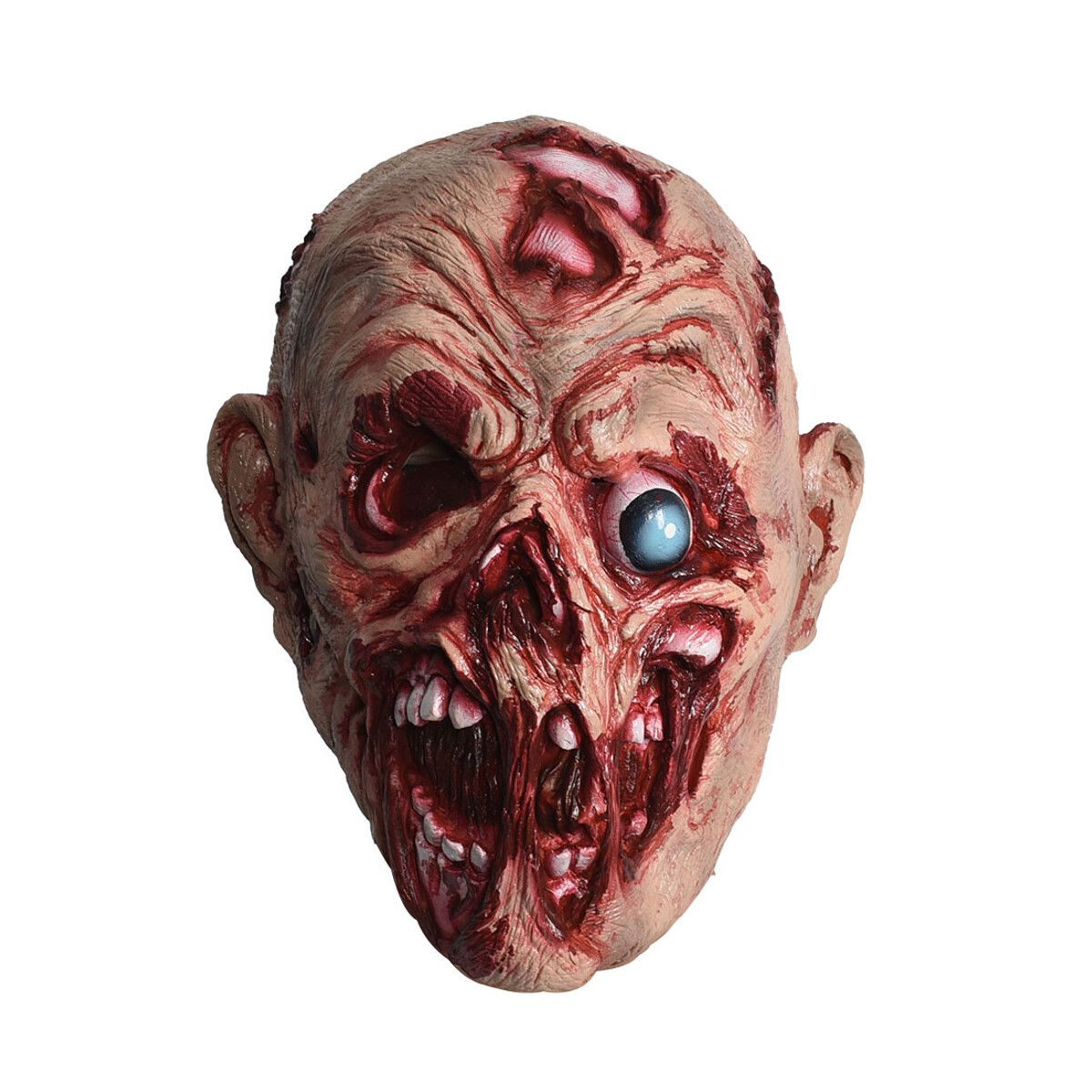 Halloween Bloody Zombie Cover Melting Face Cover Adult Latex Costume Halloween Scary Party Decorations