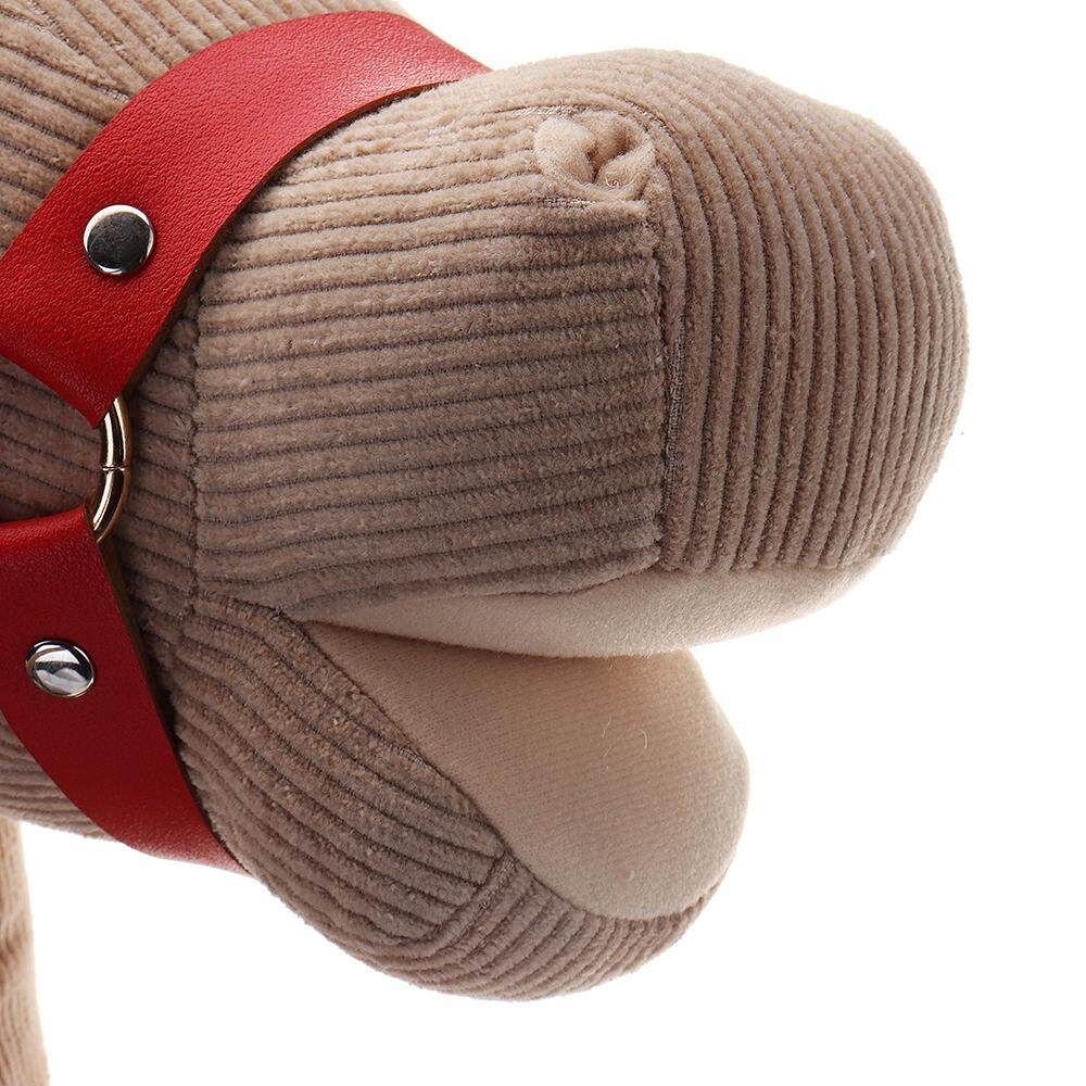 MoFun Happy Horse Parent-Child Interactive Riding Toys Emotional Companion Plush Toy For Children Khaki (Khaki)