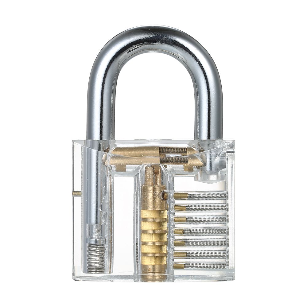 15pcs Lock Picking Set Kit Tool With Transparent Practice-