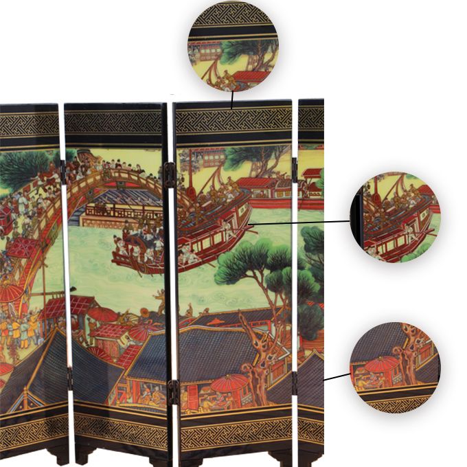 Chinese Classical Screen Decoration, River On The Qingming Festival, Chinese Folk Crafts, One Of China's Intangible Cultural Heritage, Suitable For Office Or Home Decoration, Gift Giving