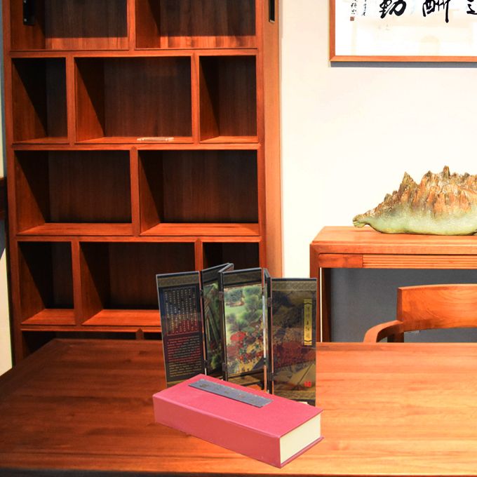 Chinese Classical Screen Decoration, River On The Qingming Festival, Chinese Folk Crafts, One Of China's Intangible Cultural Heritage, Suitable For Office Or Home Decoration, Gift Giving