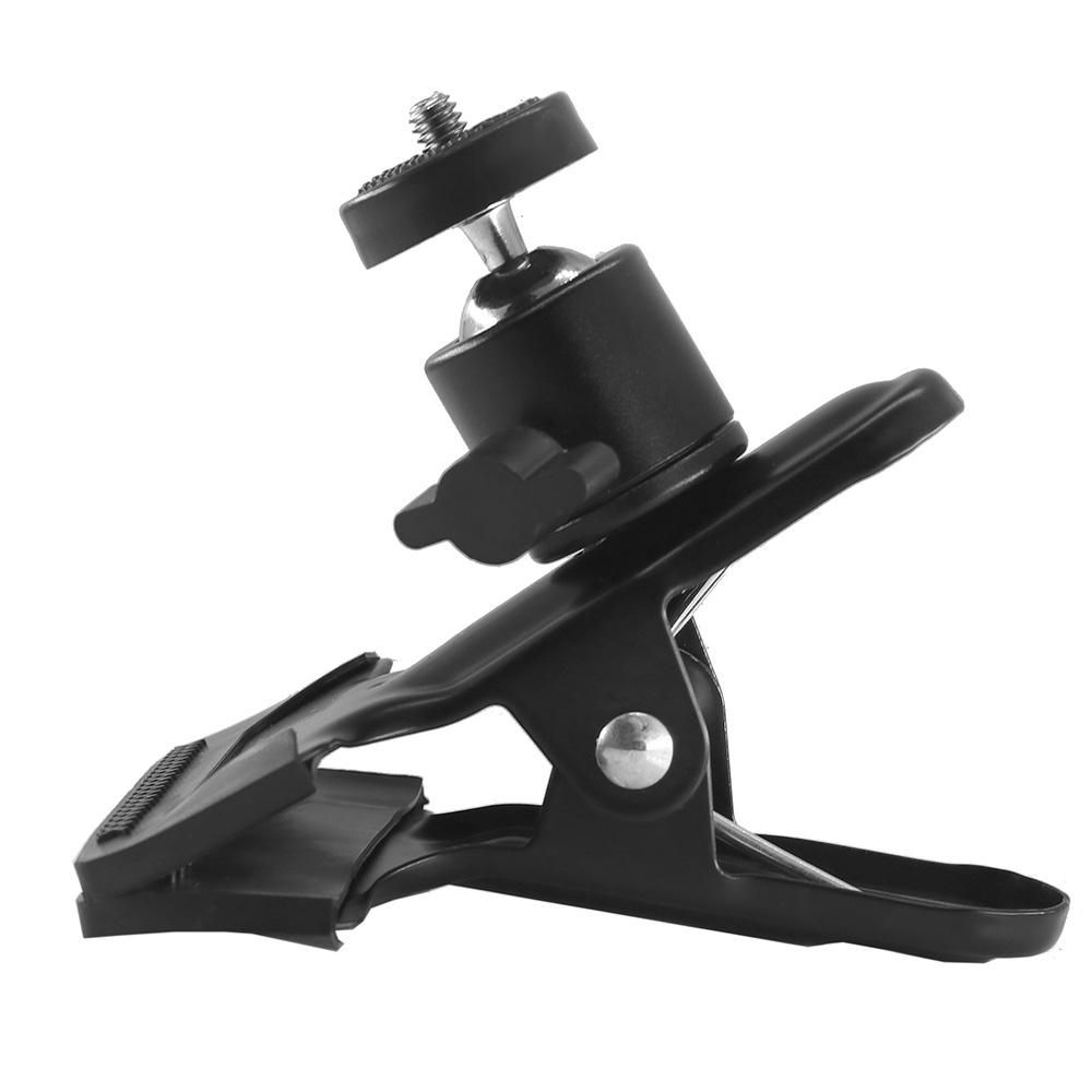 Multifunctional Photography Metal Camera Clamp with Rotatable Ball Head for Cameras Lighting Lamps