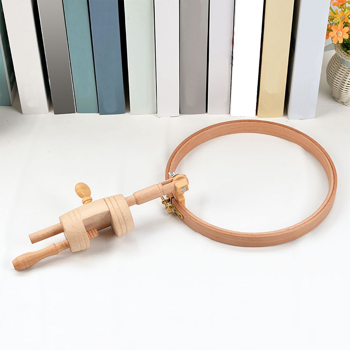 Embroidery Hoop Stand Adjustable Table Clamp Cross Stitch Holder Hands Free Stitching Seat Frame For Needlework Sewing Projects