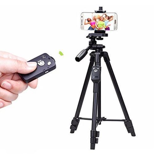 Standard Mobile Phone Tripod With Bluetooth Remote Shutter