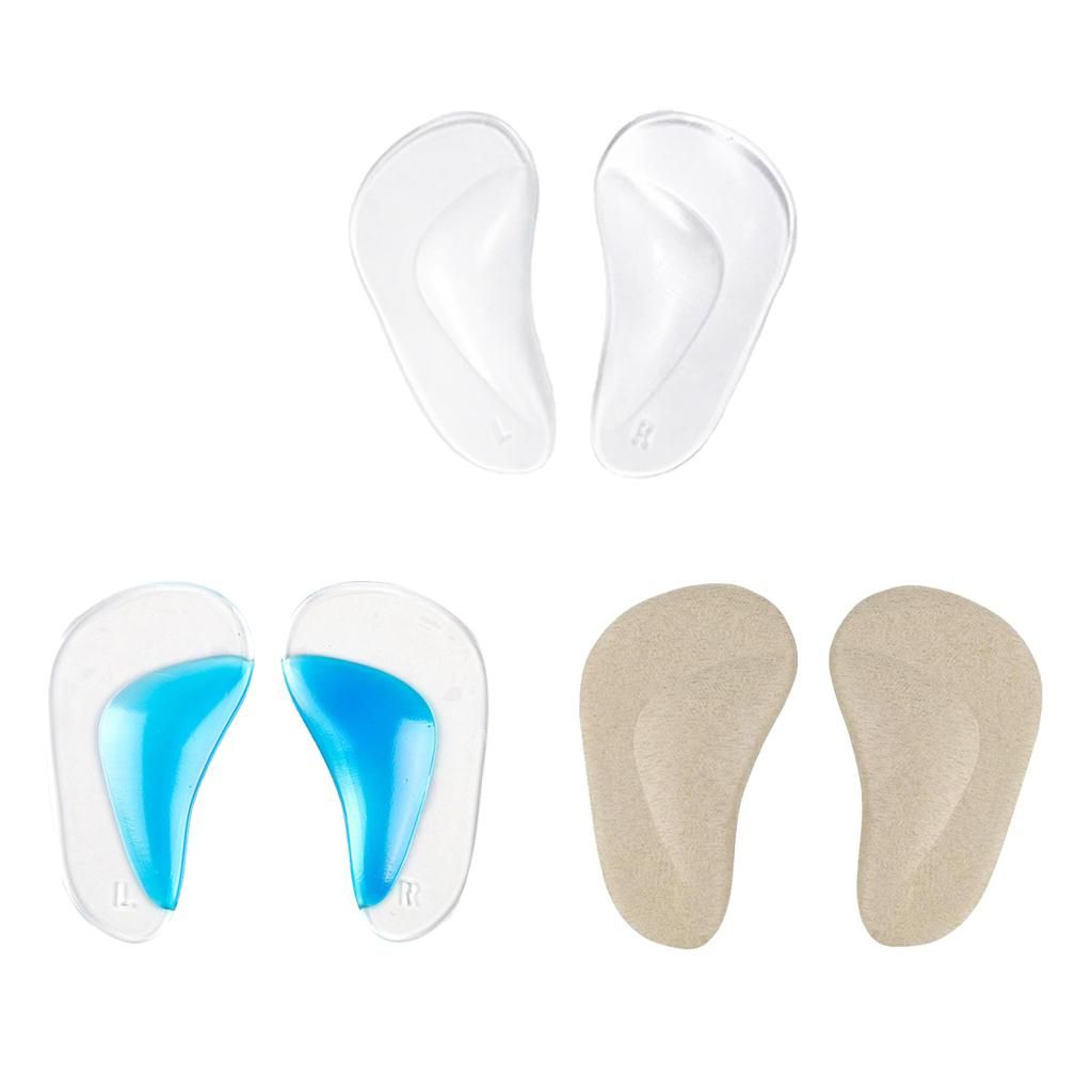 1 Pair Women Men Silicone  Arch Support Insoles High Heel Inserts