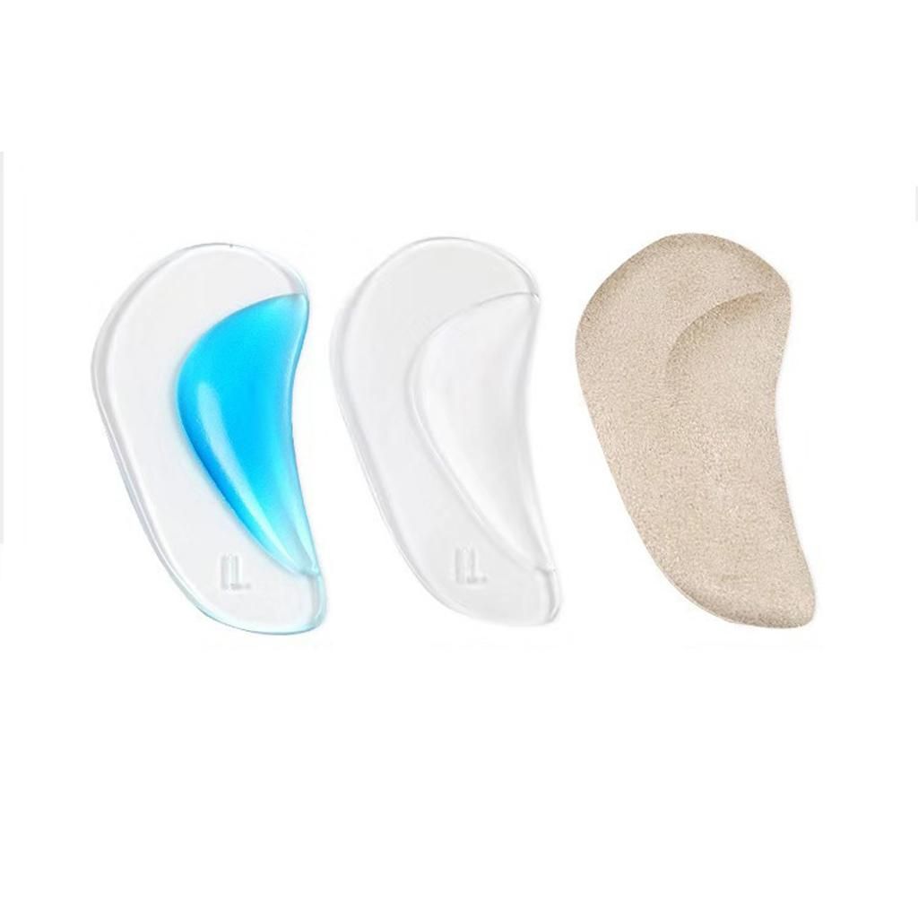 1 Pair Women Men Silicone  Arch Support Insoles High Heel Inserts