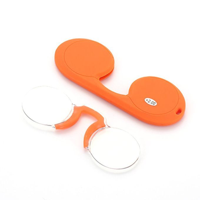 Frameless Presbyopia Gl Es Portable Soft Sili One Nose  Lip Presbyopia Gl Es  Lip Nose Reading Presbyopia Gl Es-Yellow-200°