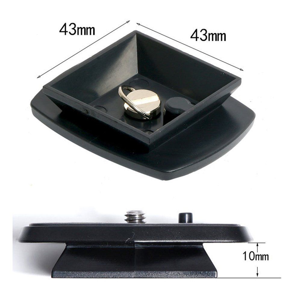 690Tripod Plate Screw Adapter Tripod Monopods Camera Quick Release Black
