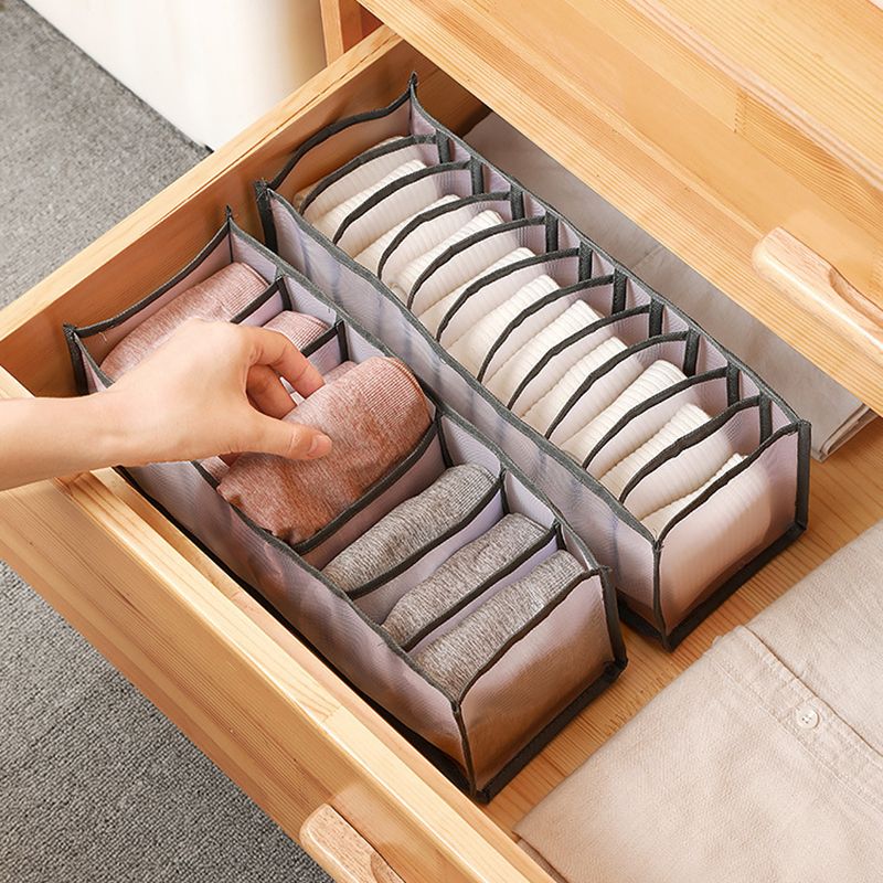 6/711/ Grids Wardrobe Organizer Underwear Storage Box