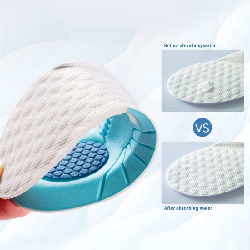 Kids Memory Foam Insoles Children Orthopedic Breathable Flat Foot Arch Support Insert Sport Shoes Running Pads Care Tool Blue-
