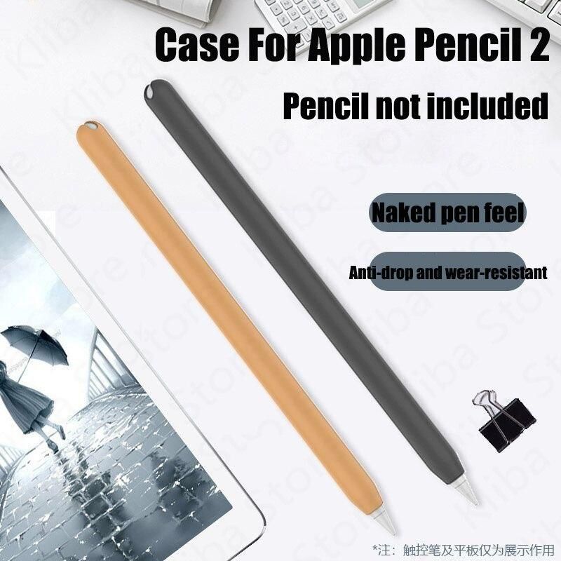 For Funda Apple Pencil 2 Case 2 Pack Ultra Thin Case Silicone Skin Cover Protective Cover iPad Pencil Case